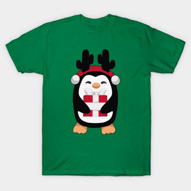 PENGUIN CHRISTMAS GIFT T-Shirt by GreatSeries